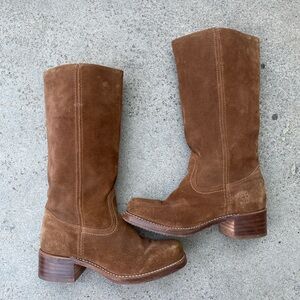 Frye Campus Boots Brown Suede Women’s Sz 8m